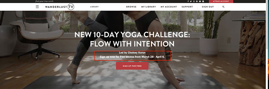 reto de yoga de 10 días